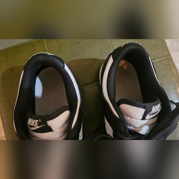 NIKE Dunk Low Retro Leather Sneakers In Panda. Black/White. Mens 7.5/Womens 8.5. - Picture 5 of 16